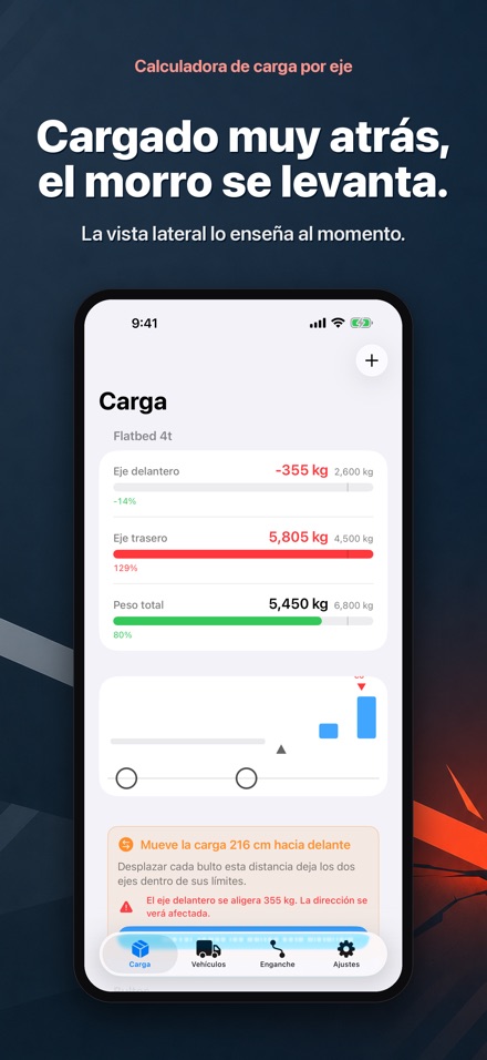 Calculadora de carga por eje 3