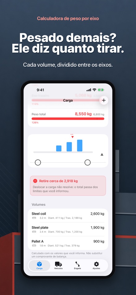 Calculadora de peso por eixo 5