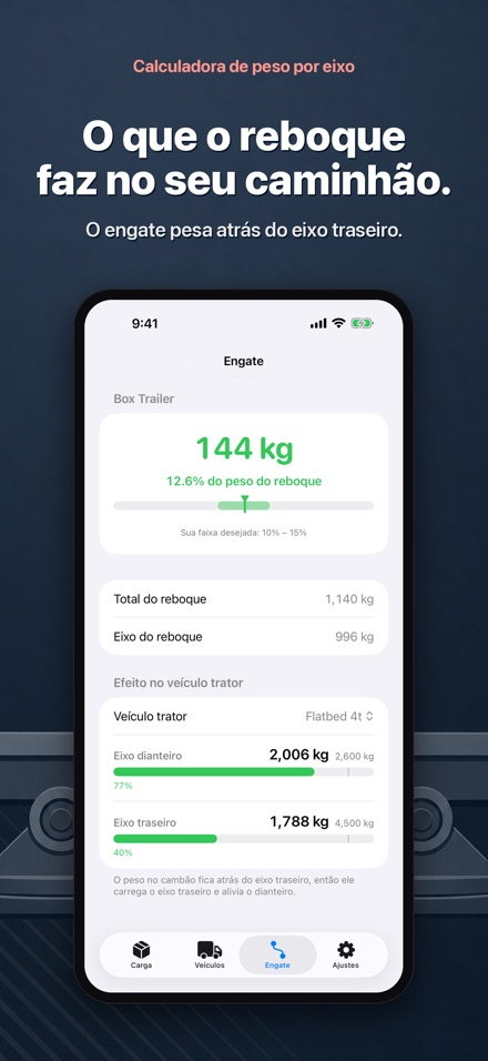 Calculadora de peso por eixo 7
