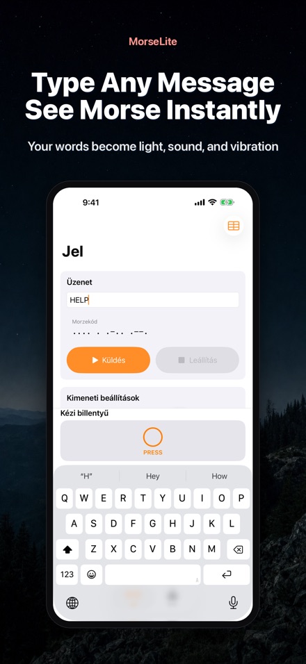 MorseLite: Vaku és Jelzés
