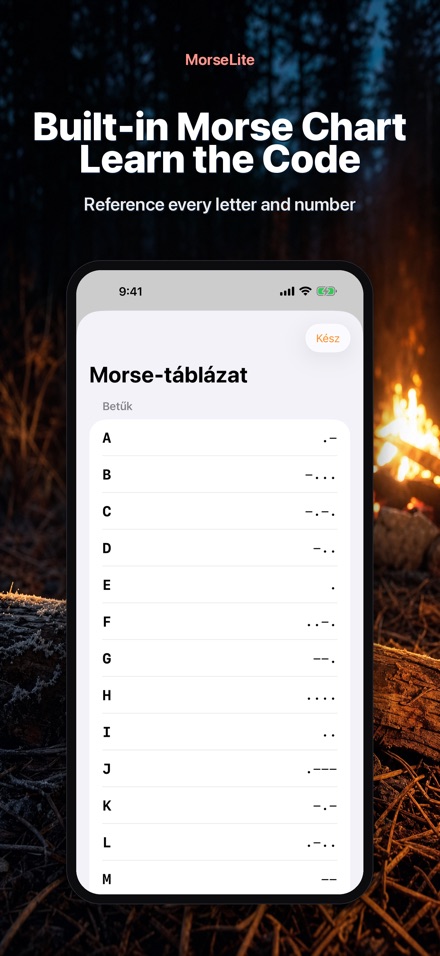 MorseLite: Vaku és Jelzés 9
