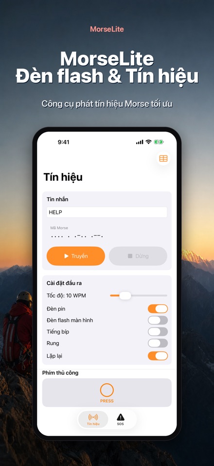 MorseLite: Đèn & Tín hiệu 10