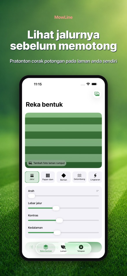 MowLine: Corak Jalur Rumput