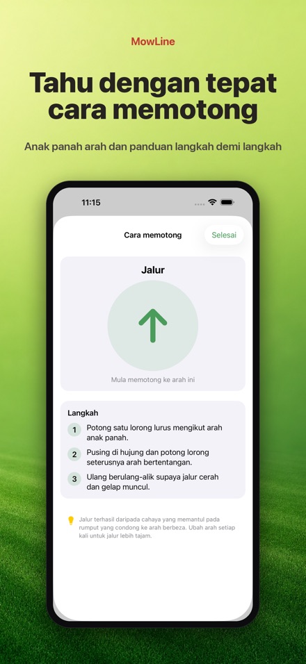 MowLine: Corak Jalur Rumput 3