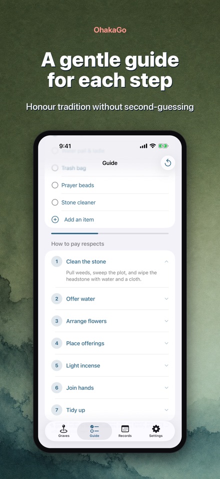 OhakaGo: Grave Visit Tracker 4