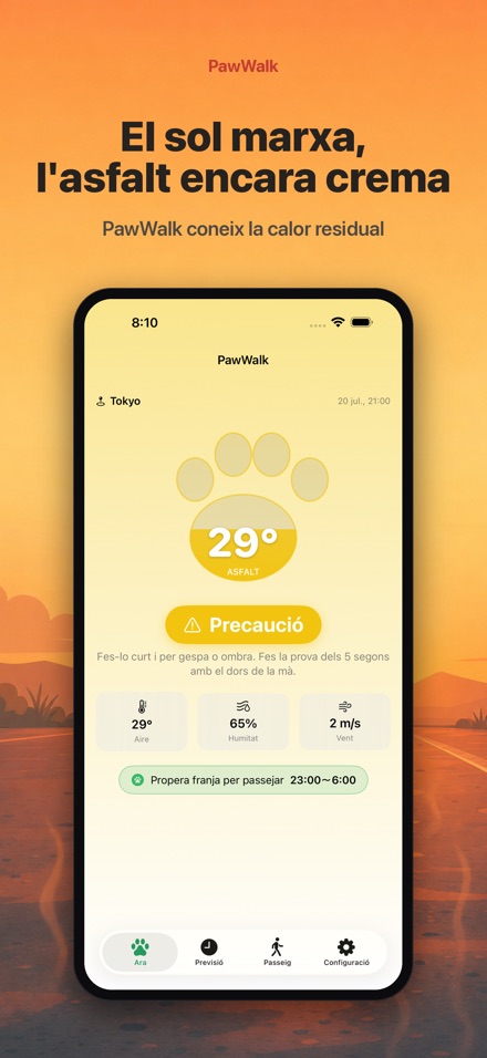 PawWalk: gos, passeig, calor 5