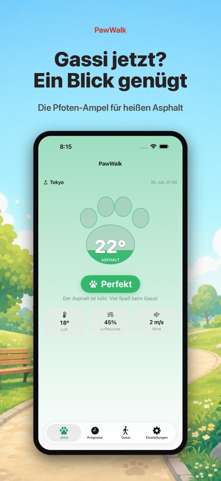 PawWalk – Gassi Hitze-Check