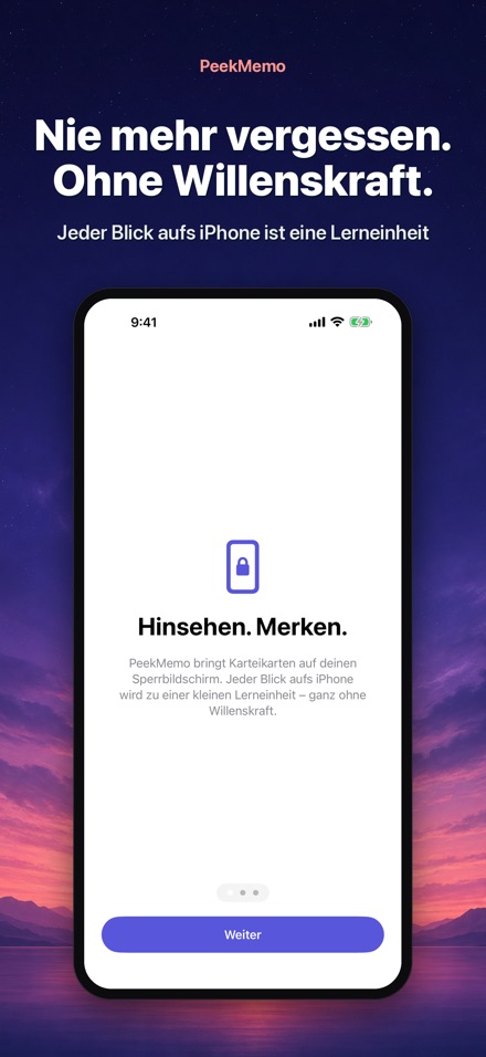 PeekMemo: Karteikarten 8