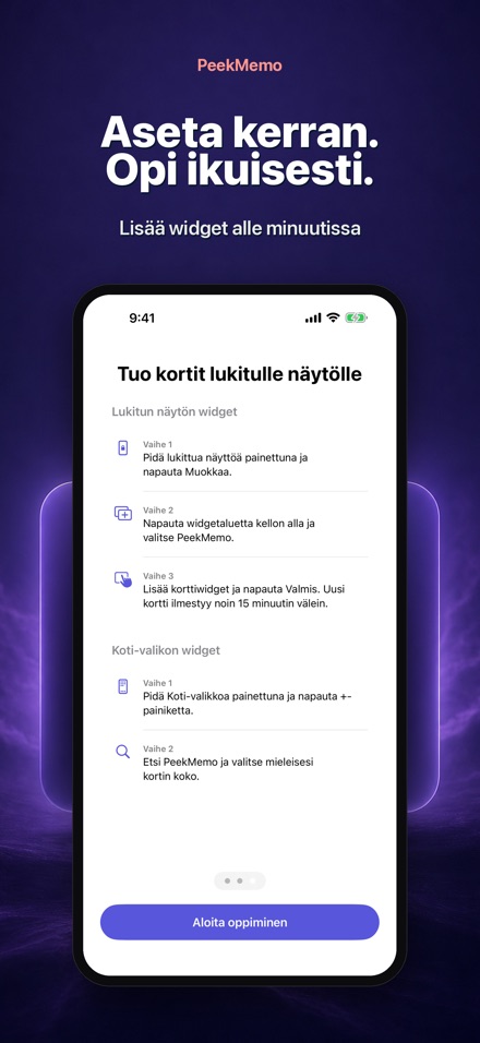 PeekMemo: Sanakortit 7