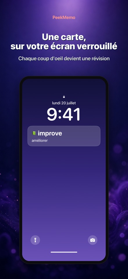 PeekMemo : Fiches de révision