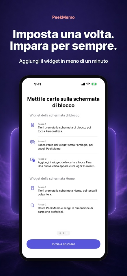 PeekMemo: Flashcard e widget 7