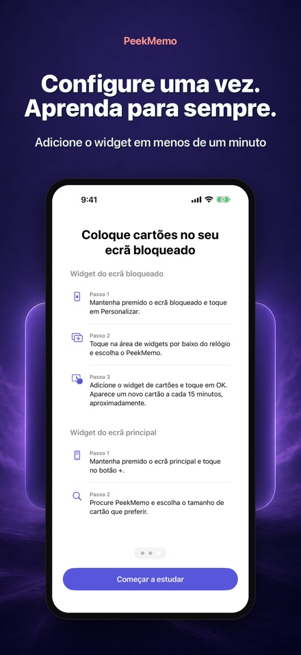 PeekMemo: Cartões de estudo 7
