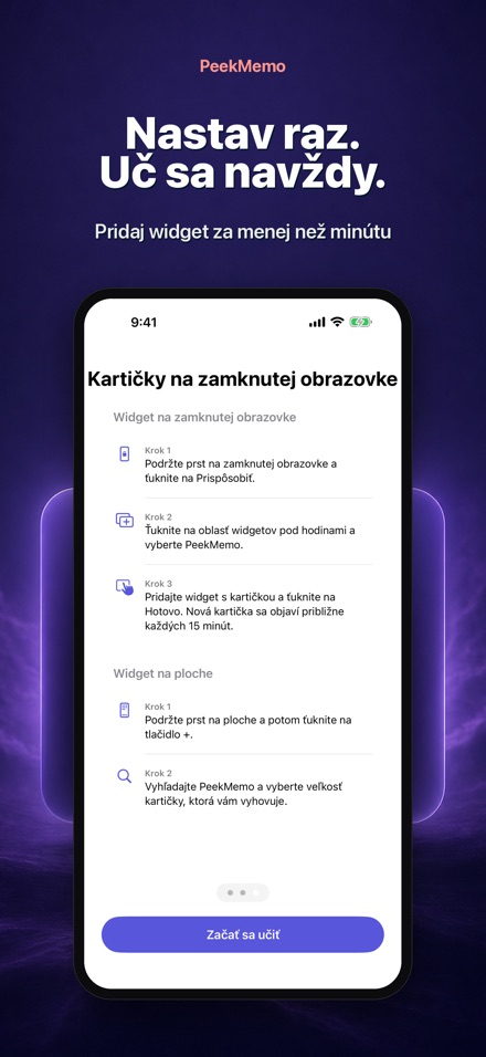 PeekMemo: kartičky na displeji 7
