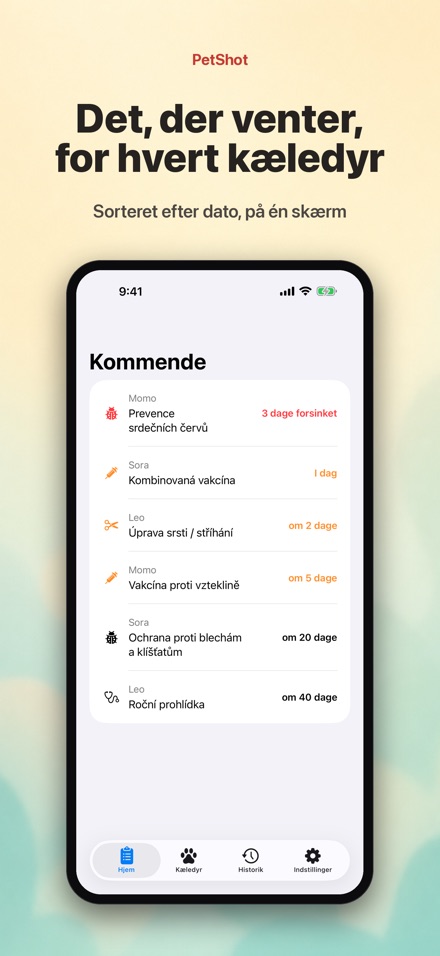 PetShot: Vaccine Påmindelse