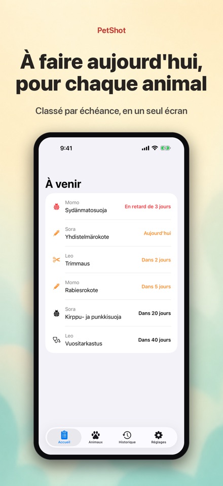 PetShot : Rappel Vaccin Chien