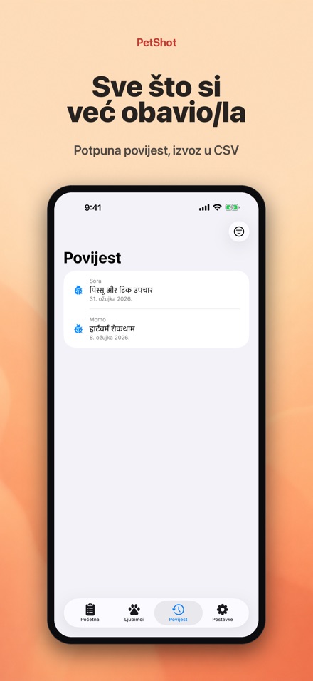 PetShot: Podsjetnik Cjepiva 6