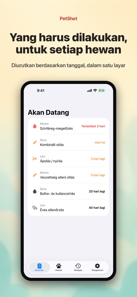 PetShot: Pengingat Vaksin