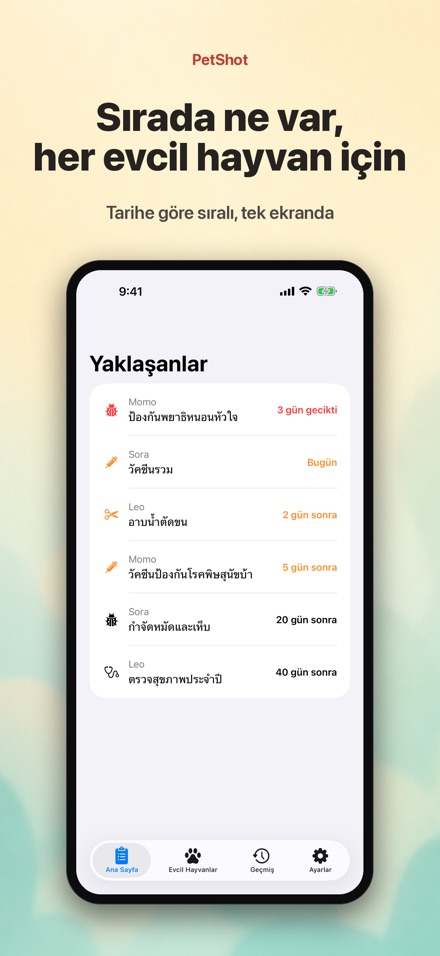 PetShot: Aşı Hatırlatıcı