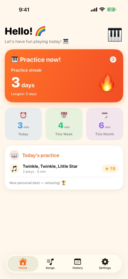 The piano practice app you'll open every day