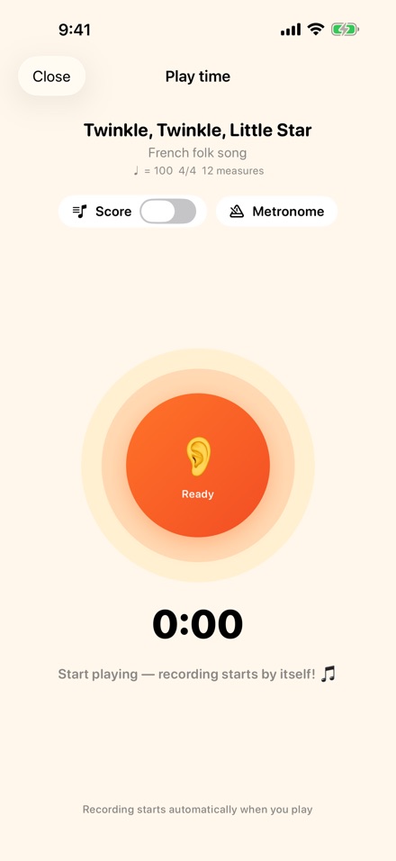 The app is listening