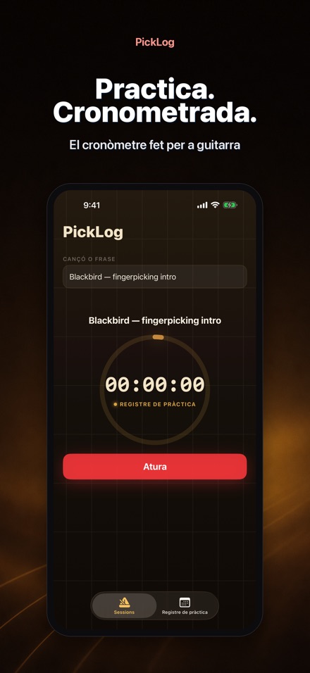 PickLog: Cronòmetre Guitarra