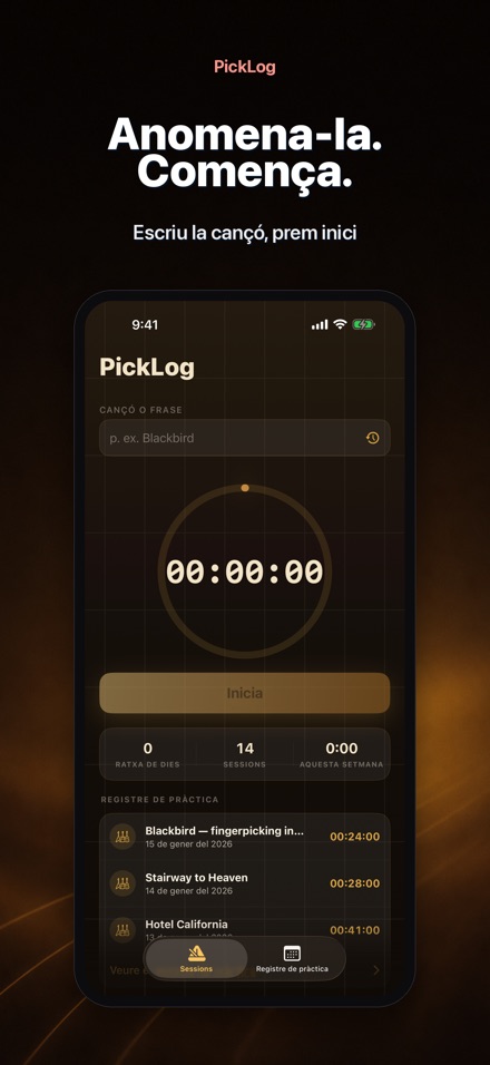 PickLog: Cronòmetre Guitarra 2