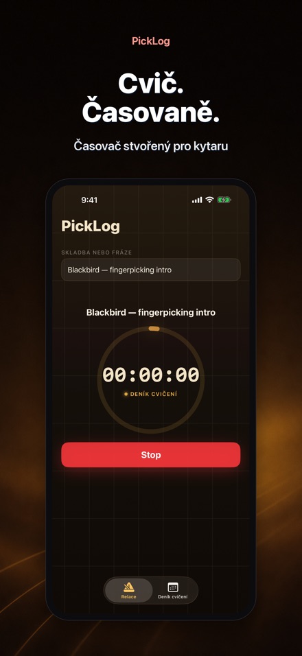 PickLog: Časovač Cvičení