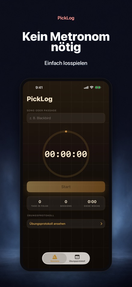 PickLog: Gitarrenübungs-Timer 6