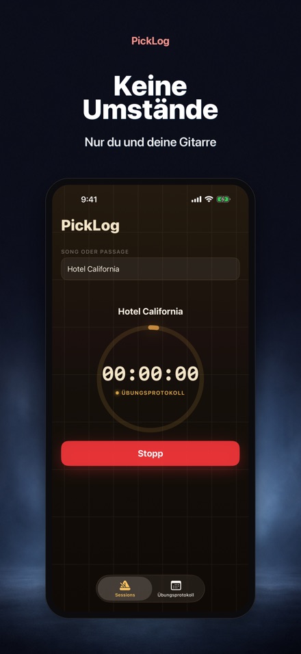 PickLog: Gitarrenübungs-Timer 8