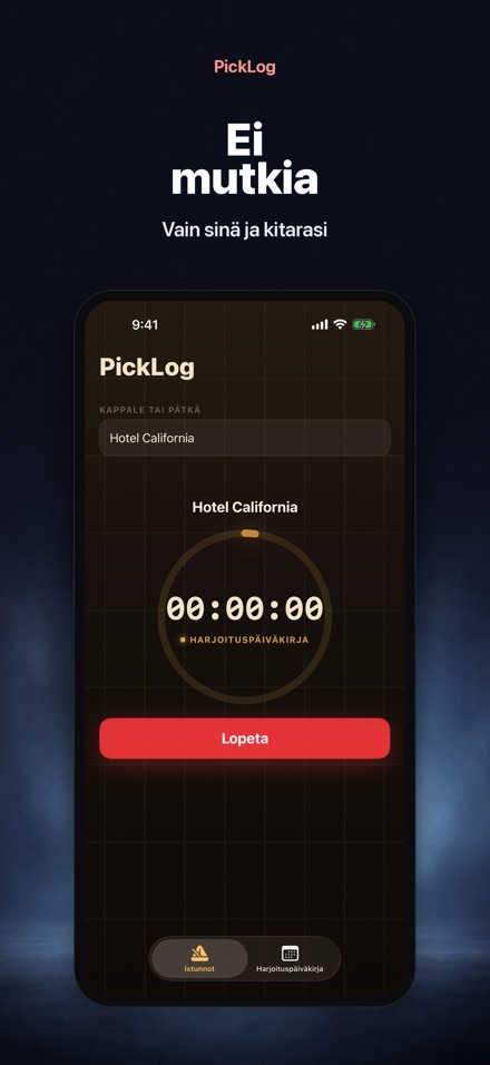 PickLog: Harjoitusajastin 8