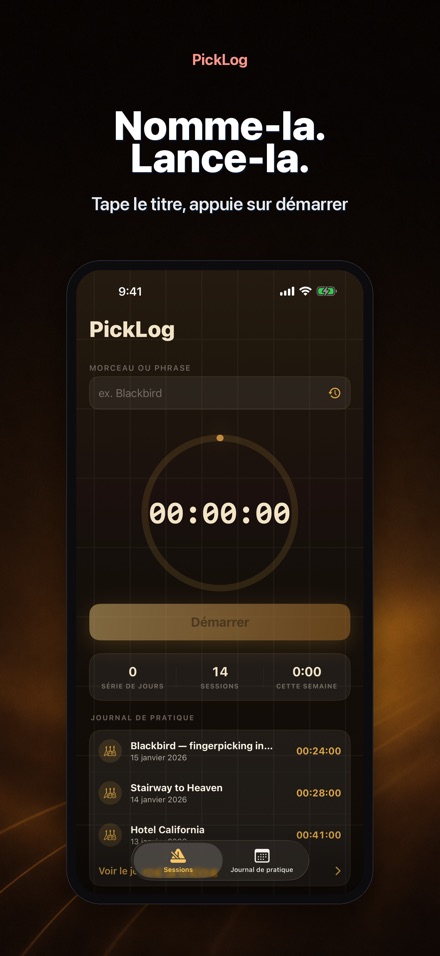 PickLog: Chrono Guitare 2