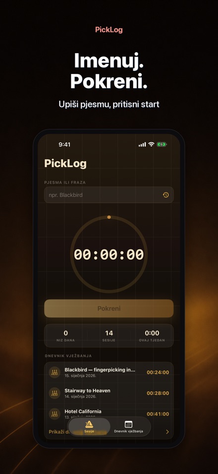 PickLog: Timer Vježbanja 2