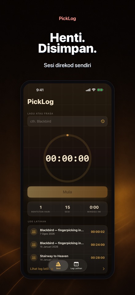 PickLog: Pemasa Latihan Gitar 7