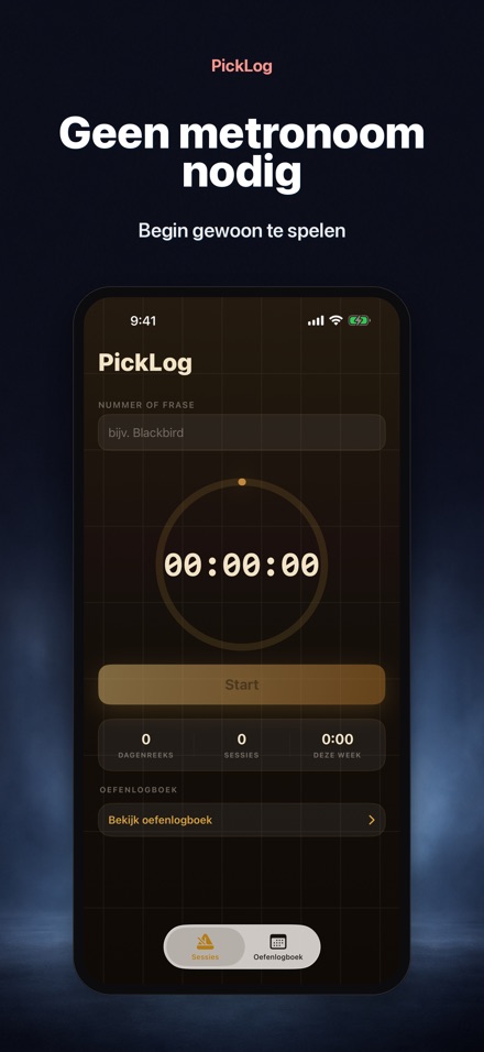 PickLog: Gitaaroefening Timer 6