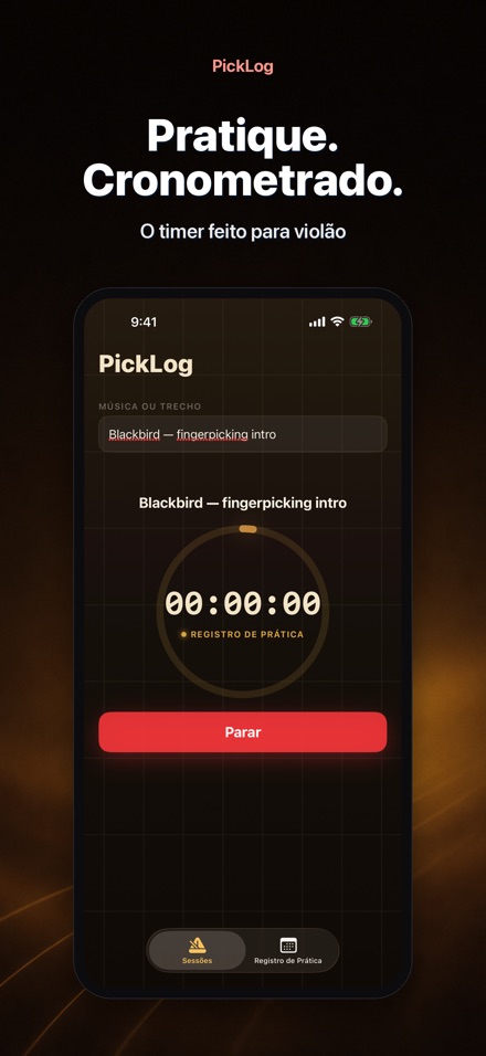 PickLog: Cronômetro de Violão