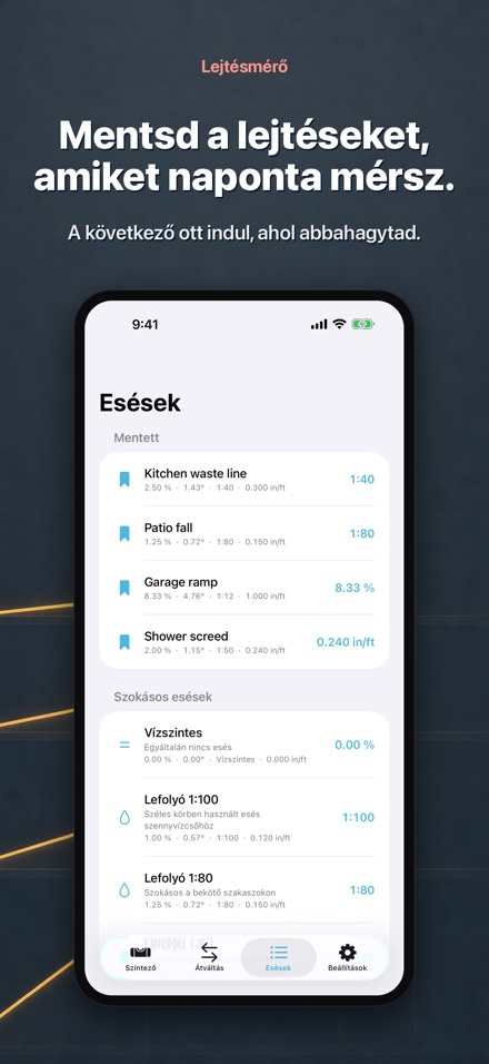 Lejtésmérő szintező 5