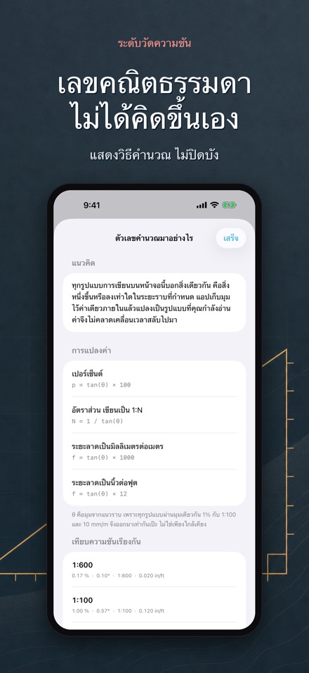 ระดับน้ำวัดความชัน 9