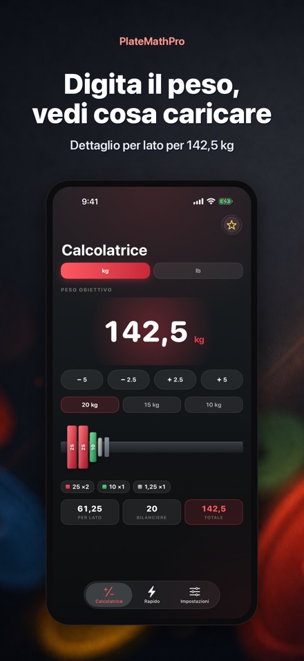 PlateMathPro: Calcolo dischi
