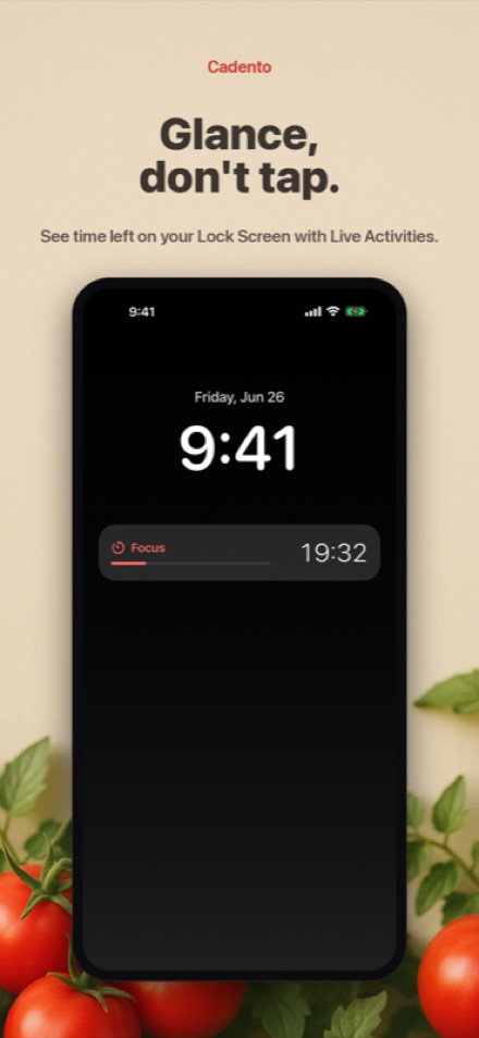 Check your timer without unlocking