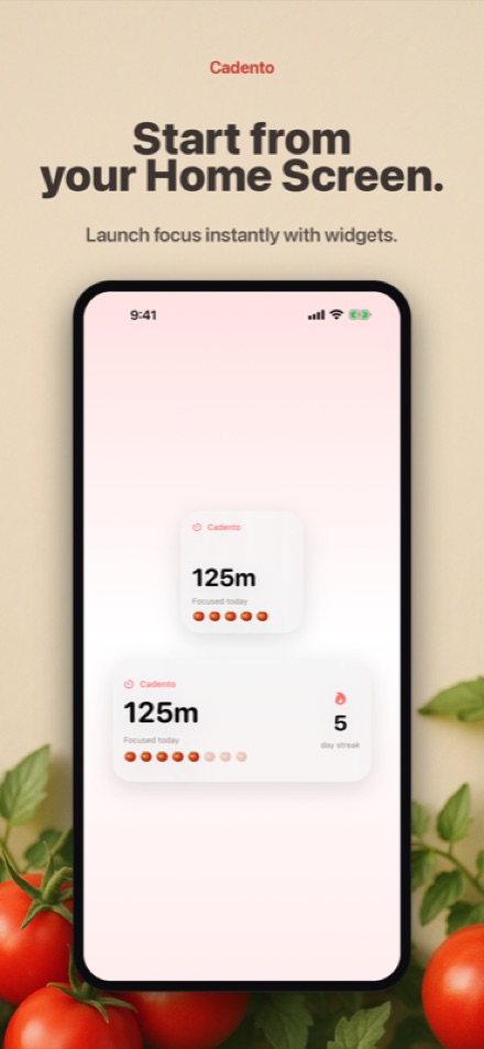 Start focusing from your Home Screen