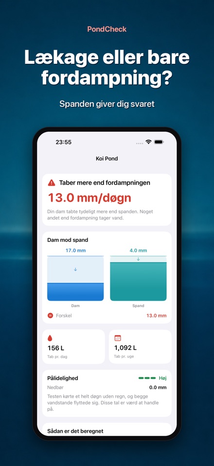 PondCheck: utæt bassin