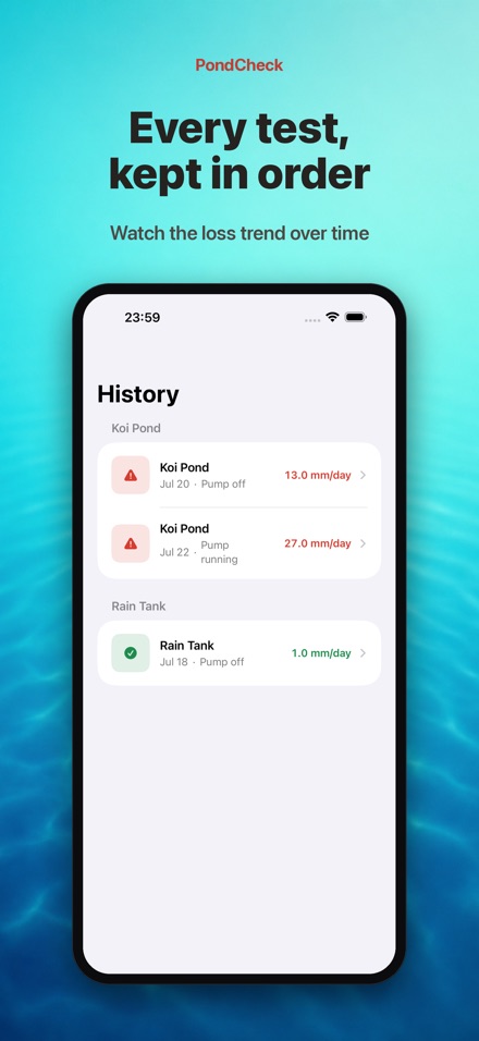 PondCheck: Pool Leak Test 8