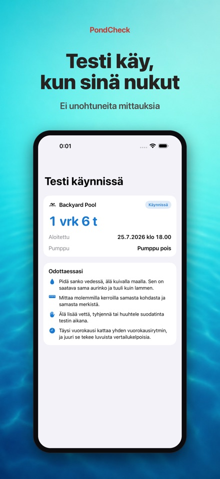 PondCheck: vesivuoto 4