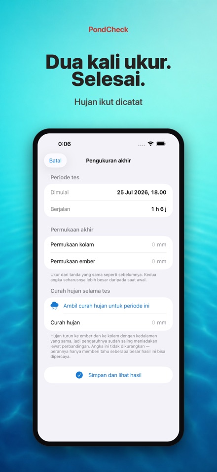 PondCheck tes bocor kolam 5