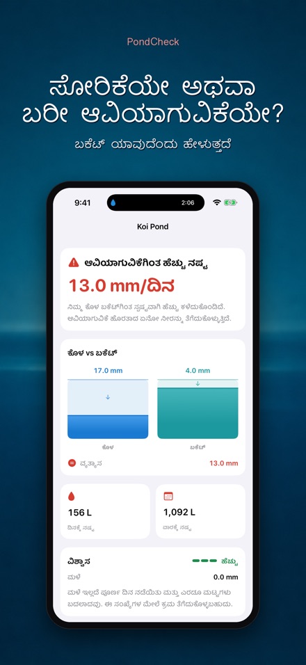 PondCheck: ಸೋರಿಕೆ ಪರೀಕ್ಷೆ