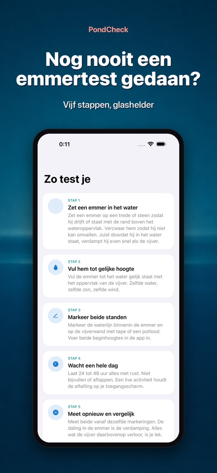 PondCheck: lekkage meten 9