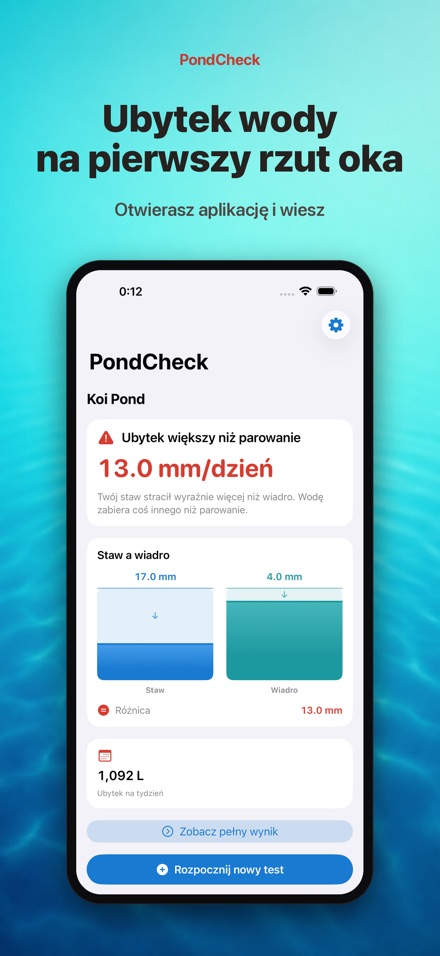 PondCheck test szczelności 2