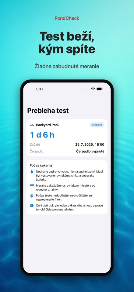 PondCheck test úniku vody 4