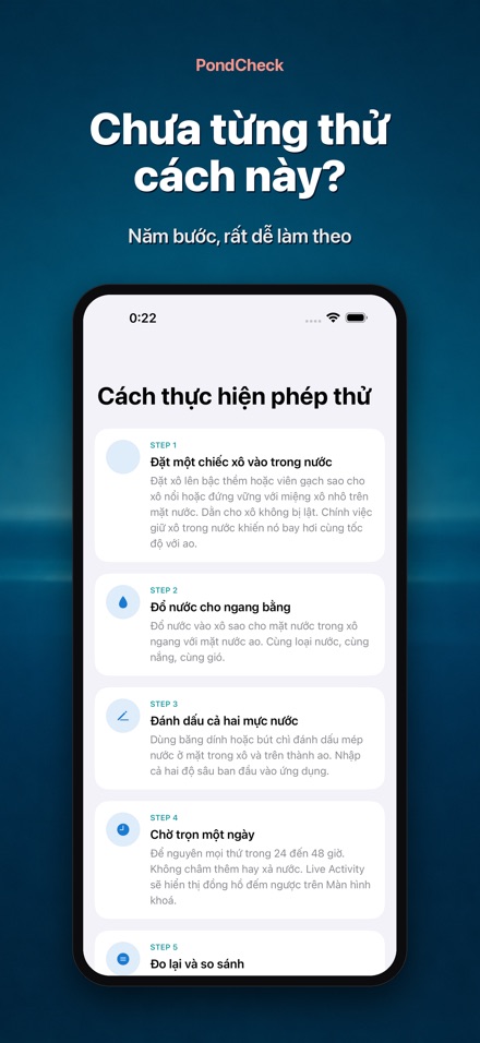 PondCheck kiểm tra rò rỉ hồ 9