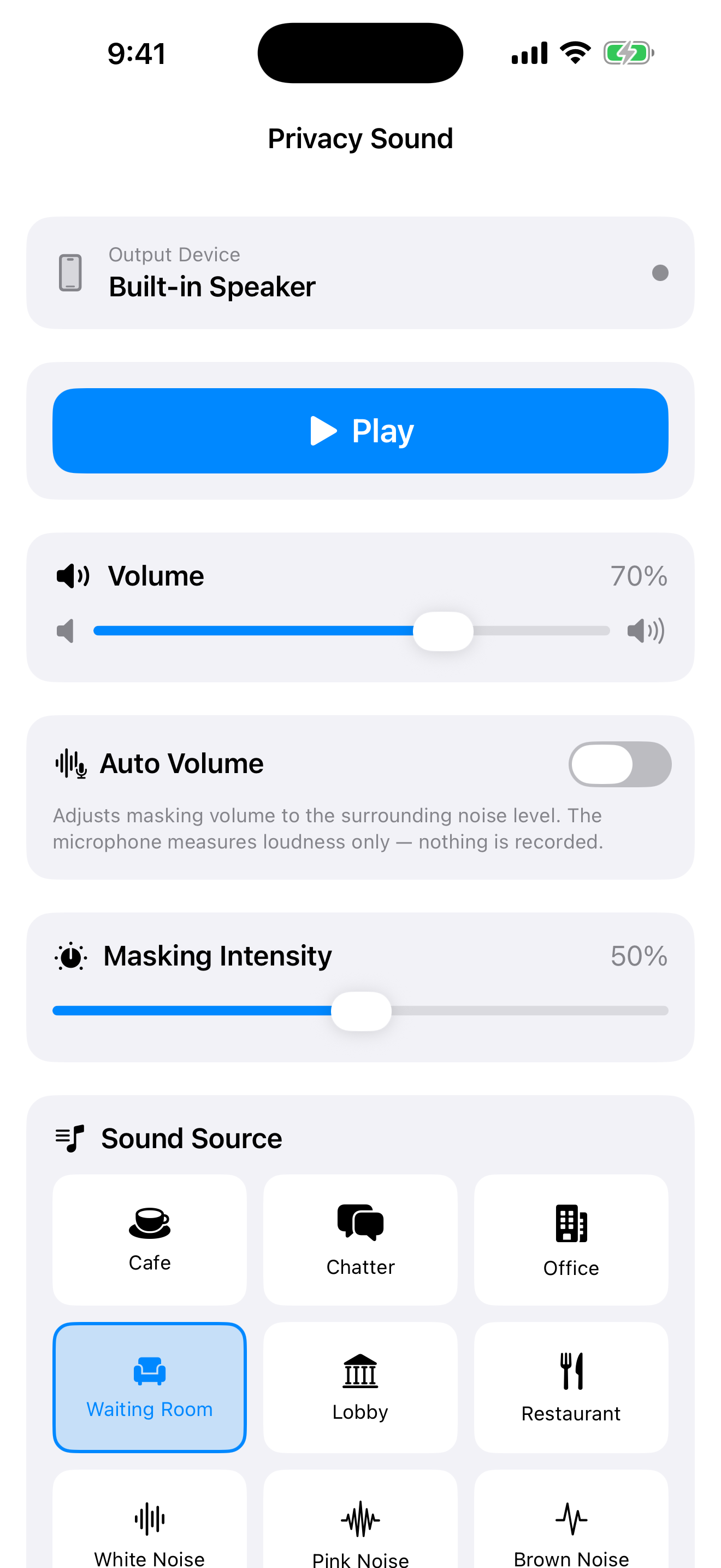 One simple screen